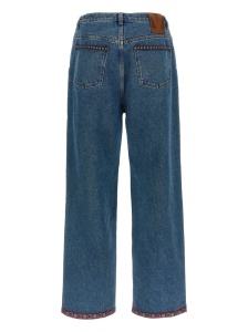 Valentino Floral-insert jeans - Img 2