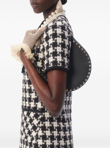 Valentino Garavani Mini Rockstud Hobo Bag in Grainy Calfskin - Img 4