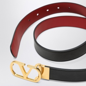Valentino Garavani Reversible VLogo Signature belt in black/red - Img 2