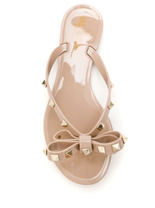 Valentino Garavani Rockstud Rubber Flip Flops - Img 2