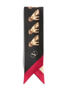 Valentino Garavani Scarf Bandeaux Petit Charles In Silk - Img 4