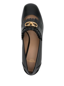 Valentino Garavani Vlogo Signature Calfskin Pumps With Fringes 55mm - Img 4