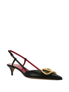 Valentino Garavani Vlogo Signature Slingback Décolleté In Calfskin 40mm - Img 2
