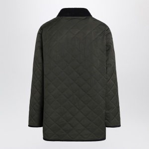 Valentino Olive green quilted jacket with VLogo patch - Img 2