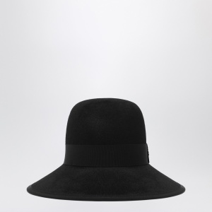 Valentino Volgo Signature cap in black Lapin fabric - Img 2