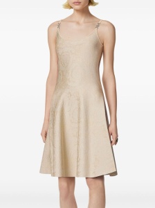 Versace Barocco jacquard flared mini dress - Img 3