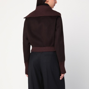 Victoria Beckham Brown zip-up cardigan - Img 2