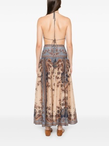 Zimmermann Ascension long cotton dress with print - Img 4