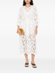 Zimmermann Coco lace midi dress - ivory - Img 4