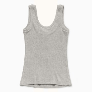 1989 STUDIO Light grey Waffle tank top - Img 2