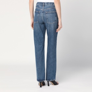 AGOLDE Blue jeans with a faded effect in blended regenerated denim - Img 2