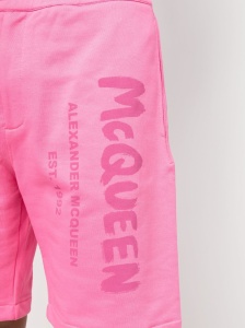 Alexander McQueen Graffiti-print Track Shorts - Img 3