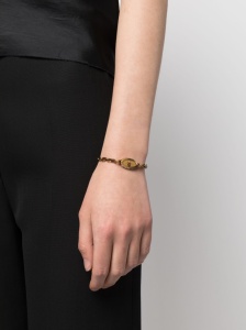 Alexander McQueen skull-detail chain-link bracelet - Img 3