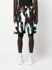 Alexander McQueen Straight Print Shorts - Img 2