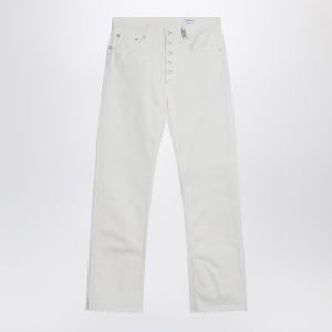 Alexander McQueen White denim trousers