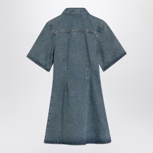 Ami Paris Mini dress Ami de Coeur in denim - Img 2