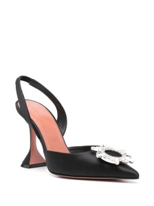 Amina Muaddi With Heel Black - Img 3