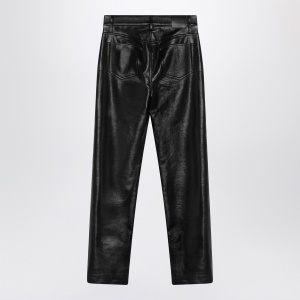 ANINE BING Bruno pants in black regenerated leather - Img 2