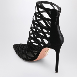 Aquazzura Black perforated décolleté with zip - Img 2