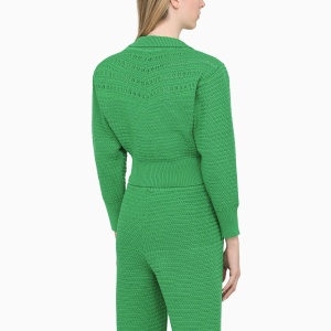 ART ESSAY Green knitted cardiganWhite knitted cardigan - Img 2