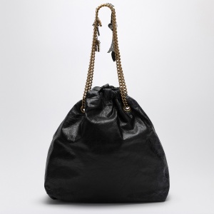 Balenciaga Crush Media black leather tote bag - Img 2