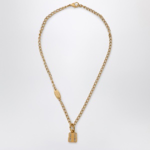 Balenciaga Nano necklace in gold brass