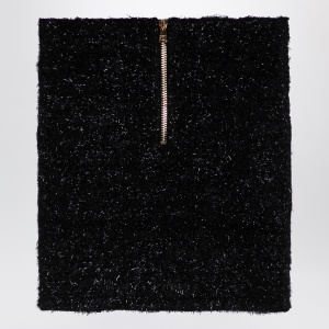 Balmain Black tweed miniskirt with buttons - Img 2