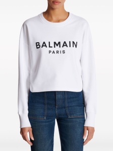Balmain Logo-print cotton sweatshirt - Img 3
