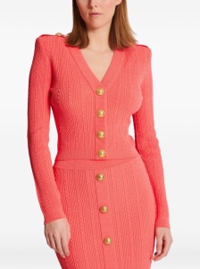 Balmain Long-sleeved twisted knit cardigan - Img 3