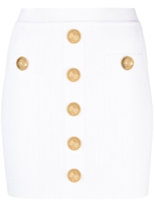Balmain Ribbed-knit mini skirt