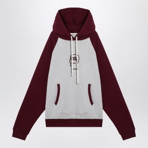 Brain Dead Light grey/burgundy hoodie