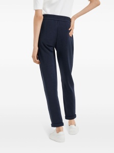 Brunello Cucinelli Cotton and silk interlock trousers with shiny pocket detail - Img 3