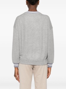 Brunello Cucinelli Embroidered-detail ribbed-cuff sweater - Img 4