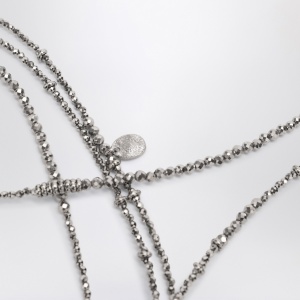 Brunello Cucinelli Hematite and Sterling Silver Bracelet - Img 2