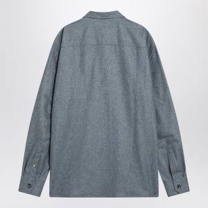 Brunello Cucinelli Shirt grey cloud in wool - Img 2