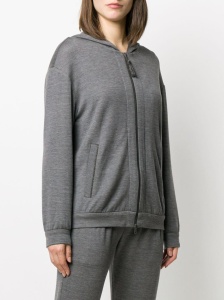 Brunello Cucinelli zipped long-sleeve hoodie - Img 3