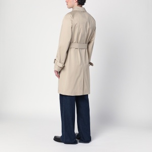 Burberry Beige cotton trench coat with belt - Img 2