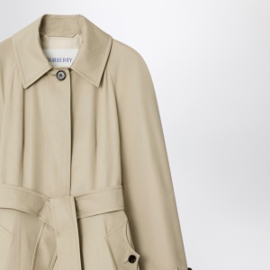 Burberry Long beige gabardine Ellingham car coat - Img 2
