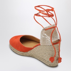 Castañer Carina 8/007 papaya-coloured espadrilles - Img 2