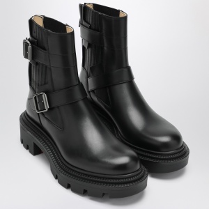 Christian Louboutin Black leather biker boots - Img 2