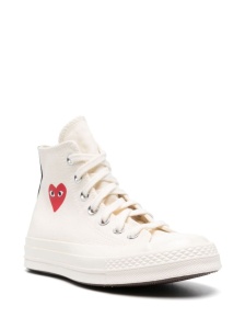 Comme Des Garcons x Converse Sneakers PLAY Chuck 70 "Cream" - Img 3