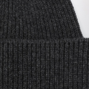 Destin Anthracite grey cashmere blend beanie - Img 2