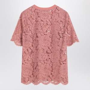 Dolce & Gabbana Dolce&Gabbana Pink lace T-shirt - Img 2