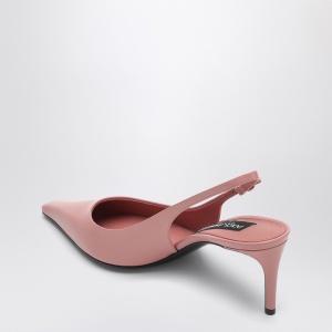 Dolce & Gabbana Dolce&Gabbana Pink leather slingback with décolleté - Img 2