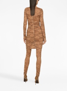 Dolce & Gabbana Short floral lace dress - Img 4