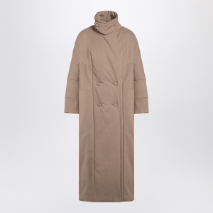 Dries Van Noten Oversized coat in camel-coloured cotton