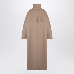 Dries Van Noten Oversized coat in camel-coloured cotton - Img 2