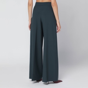Dries Van Noten Straight pants with dark green pleats - Img 2