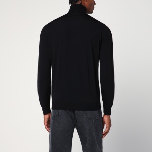 Drumohr Black wool turtleneck sweater - Img 2