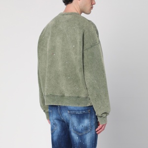 Dsquared2 Washed green sweatshirt with logo - Img 2